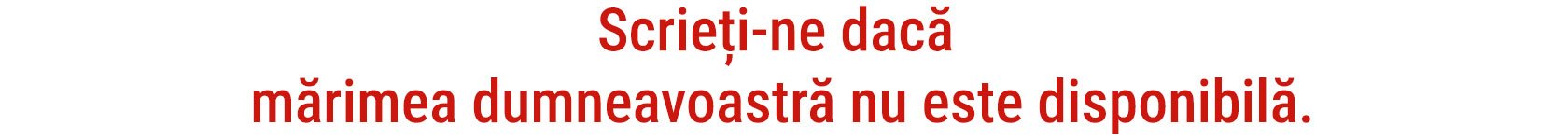 Свържете се с нас ако вашият тазмер не е наличен