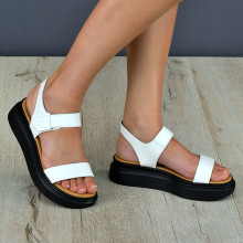 Sandale damă Mila white