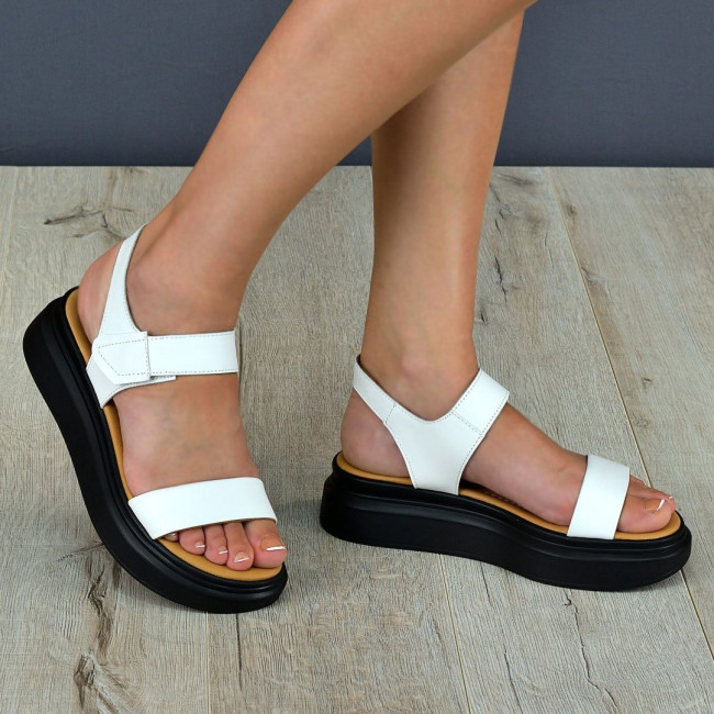 Sandale damă Mila white