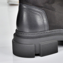 Ghete șosetă Andrea pentru femei din piele întoarsă elastică